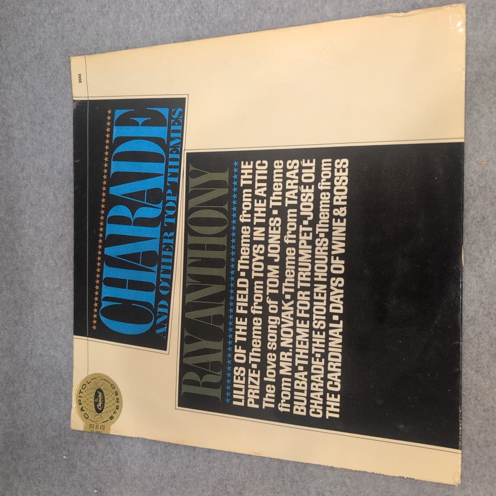 Ray Anthony Charade and Other Top Themes Vinyl LP Capitol STK 83670 Stereo VG - Picture 1 of 6